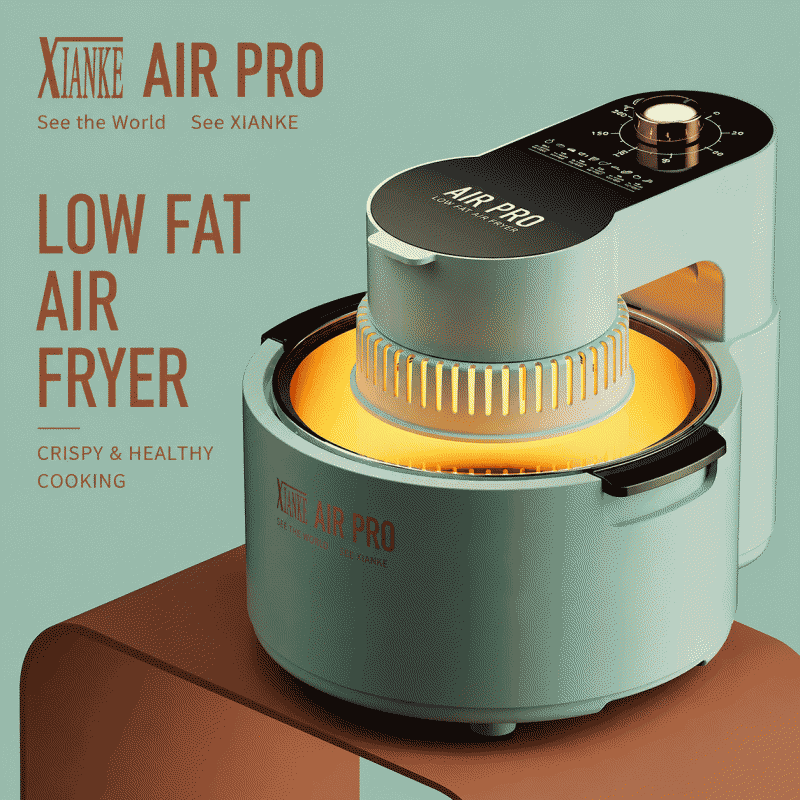 New air fryer, household visualized multi-function large-capacity intelligent electric air fryer