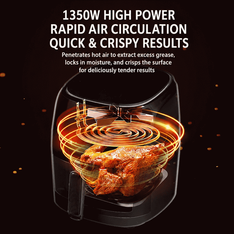 Household visible air fryer with large capacity, factory-produced