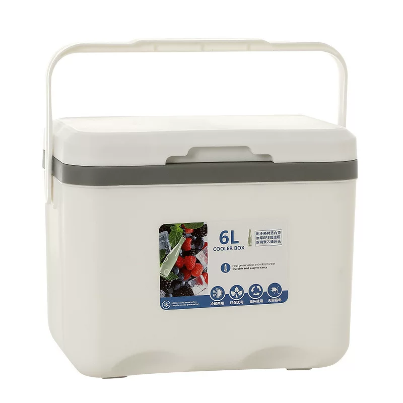 Refrigerated box, insulated box for commercial and outdoor use, food, breast milk, fishing preservation, picnic cooling, portable handheld ice bucket
