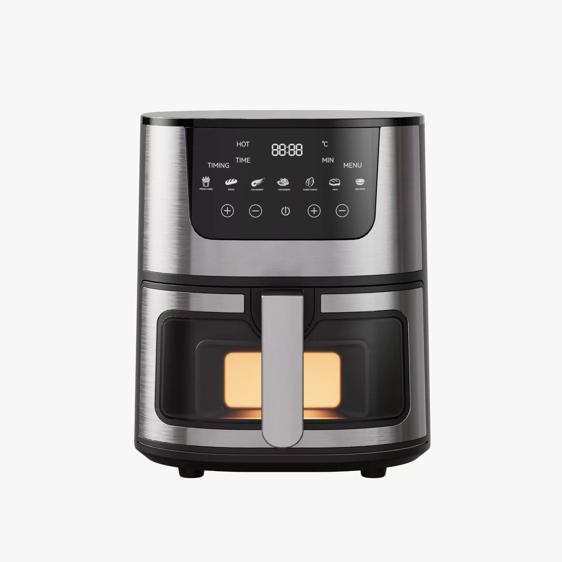 现货跨境可视空气炸锅家用大容量多功能不锈钢空气炸鍋air fryer