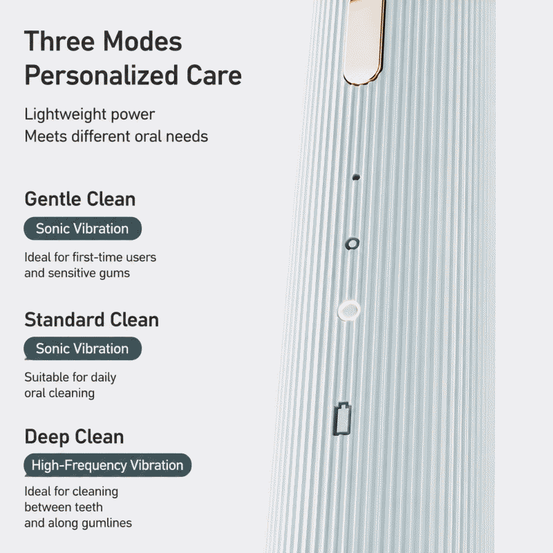 Household intelligent fully automatic cleaning soft-bristled button-type USB sonic vibration toothbrush wonder