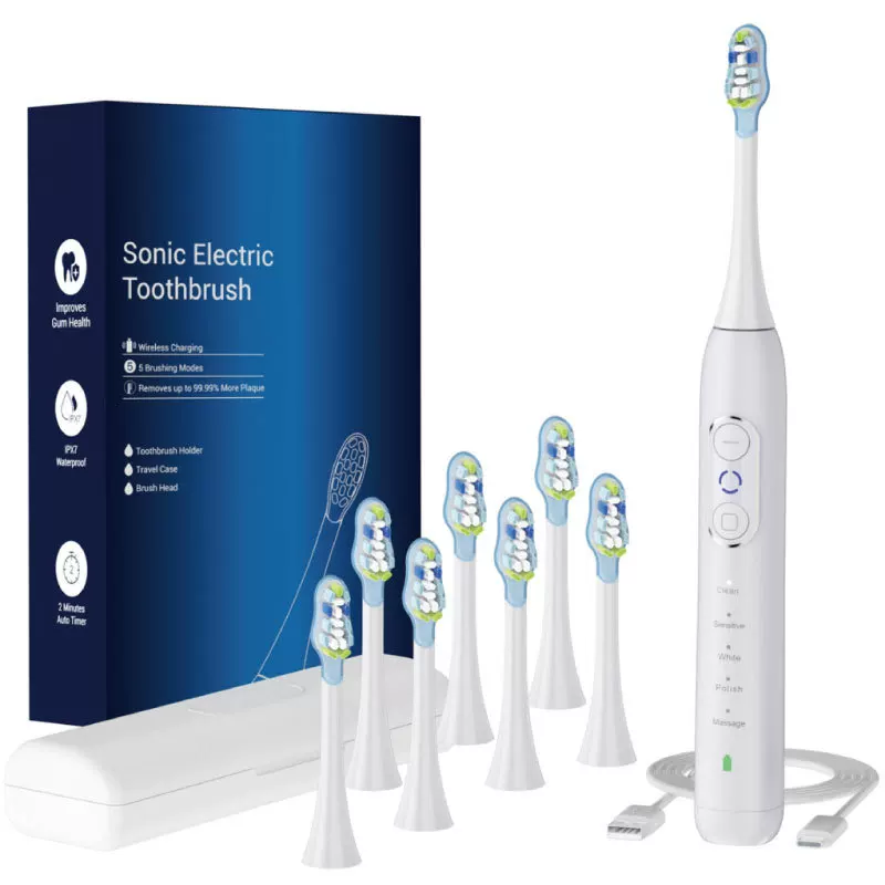 Special offer on cross-border electric toothbrushes: Magnetic levitation metal shaft with neutral acoustic wave vibration in English. Customized from the source factory