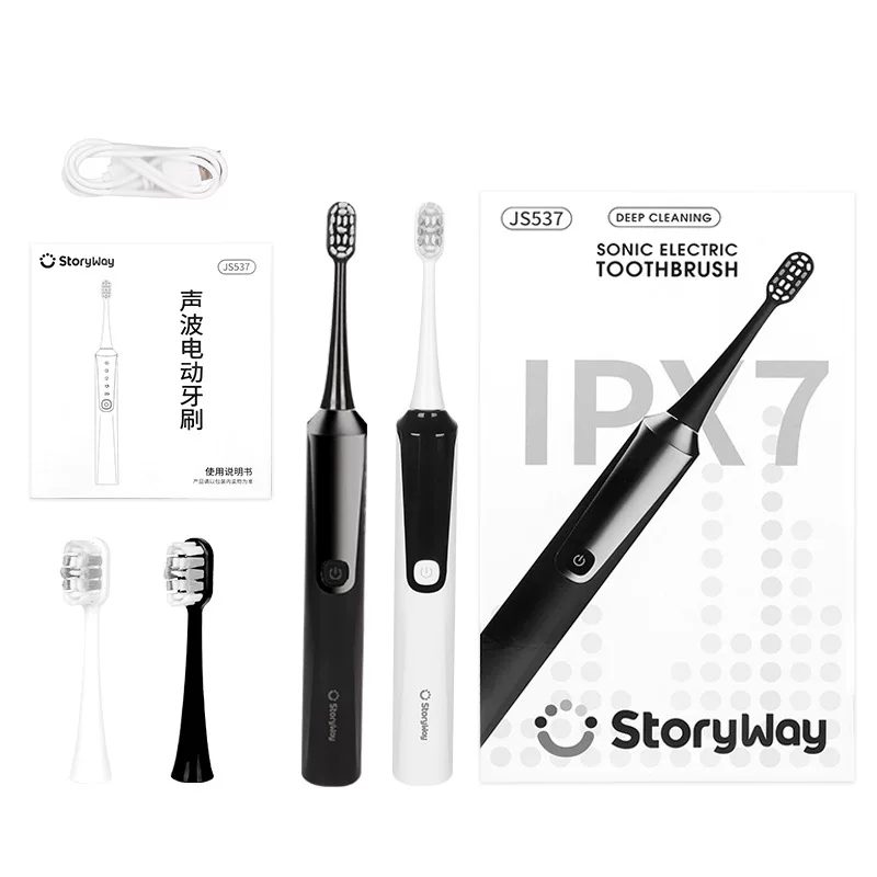 Wholesale of the new cross-border electric toothbrush with adult automatic soft bristle sweeping and vibrating integrated four-speed adjustable sonic electric toothbrush