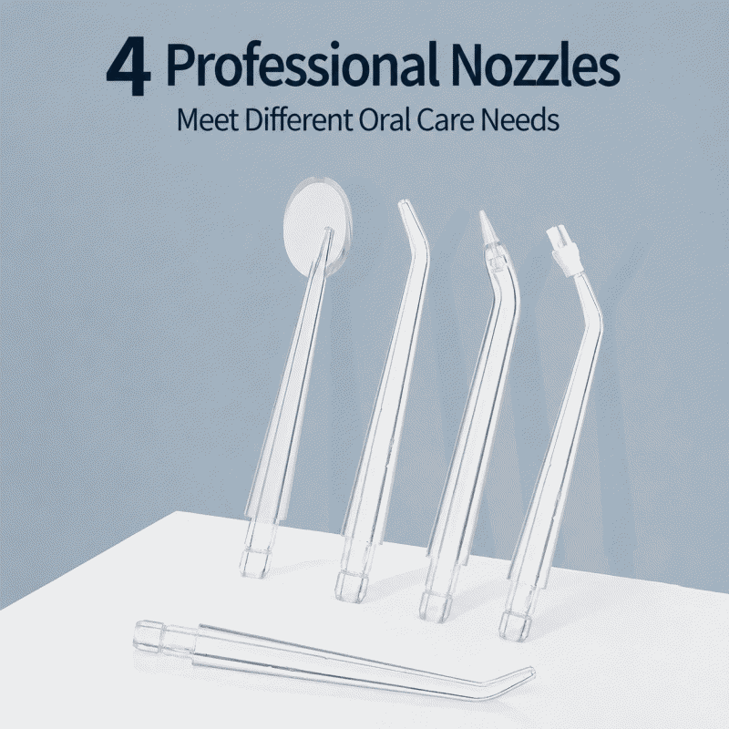 Electric water flosser, household portable water flosser, oral cleaning device, long-lasting battery life, dental care and beauty device, portable