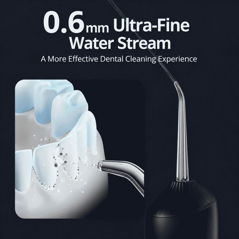 Electric water flosser, household portable water flosser, oral cleaning device, long-lasting battery life, dental care and beauty device, portable