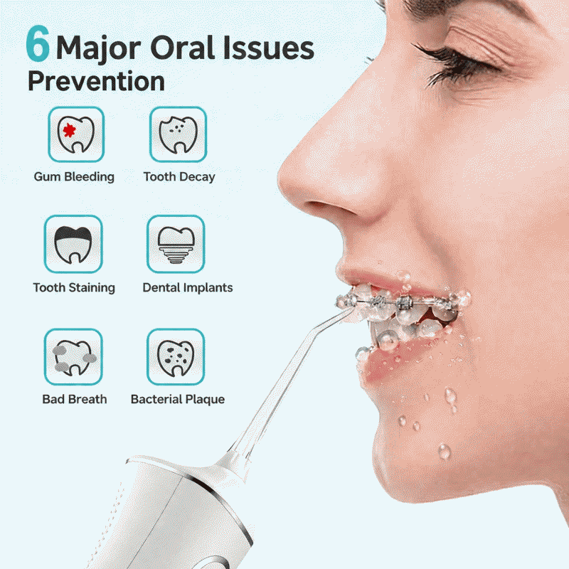 Household electric toothbrush, portable cleaning toothbrush, powerful oral cleaning device, water flossing device