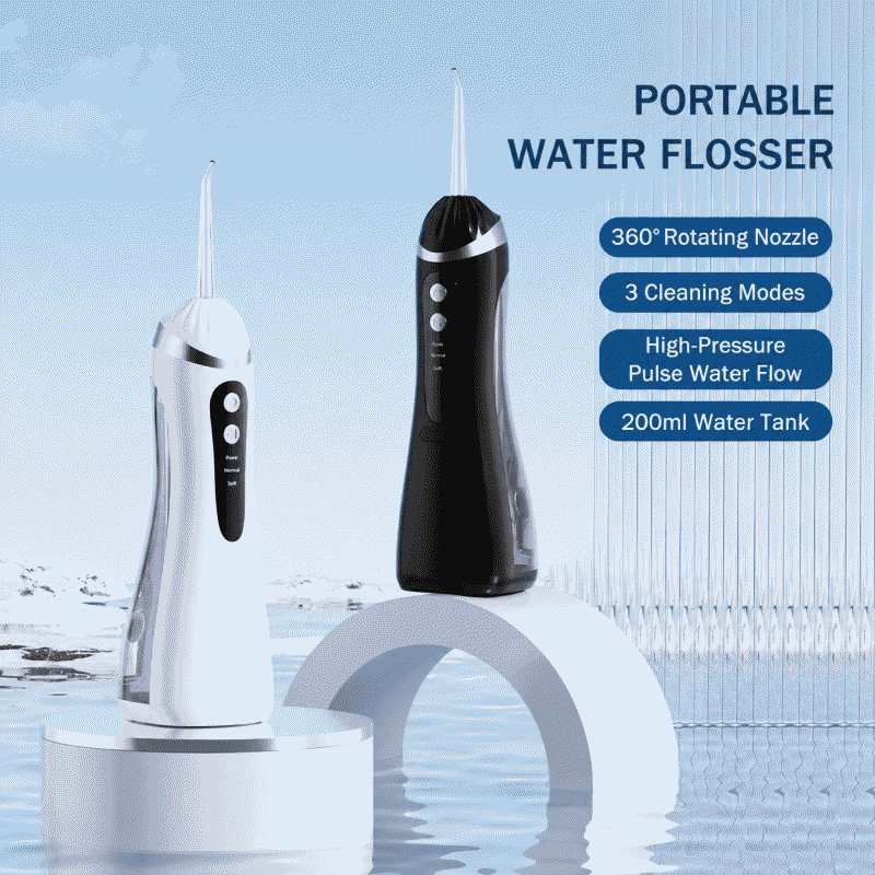 New portable water flosser for home use, specially designed for orthodontics, high-pressure water flossing device for removing dental calculus and tartar