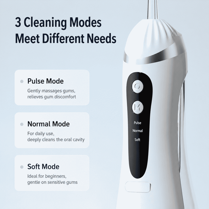 New portable water flosser for home use, specially designed for orthodontics, high-pressure water flossing device for removing dental calculus and tartar
