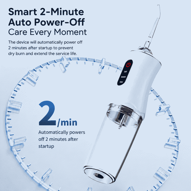 Portable household toothbrush with new pulse water jet for oral care, USB electric toothwash
