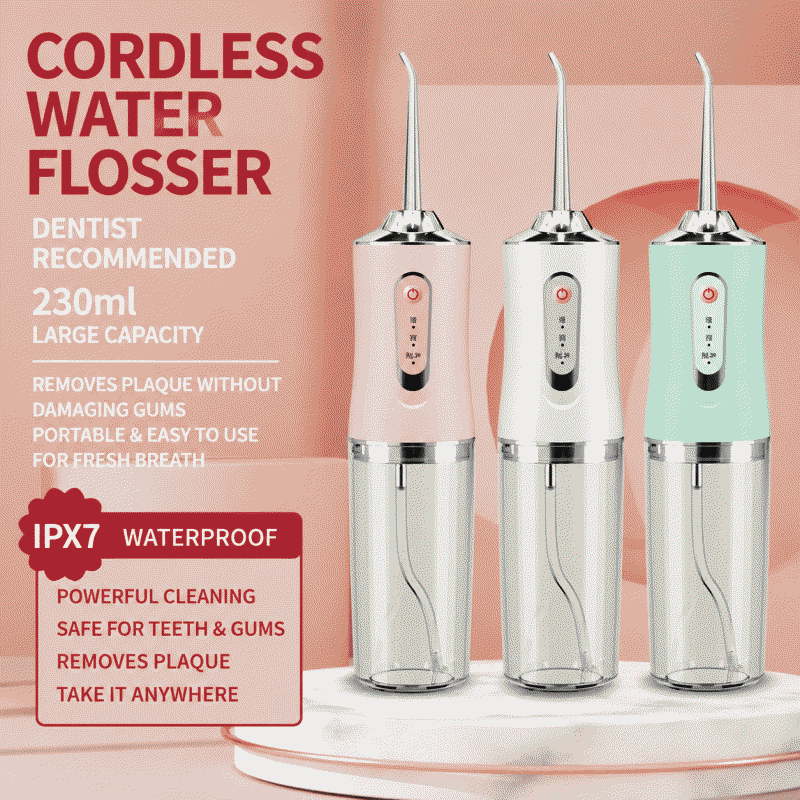Dental scaler, electric tooth washer, portable water jet scaler, handheld household water flosser for dental cleaning