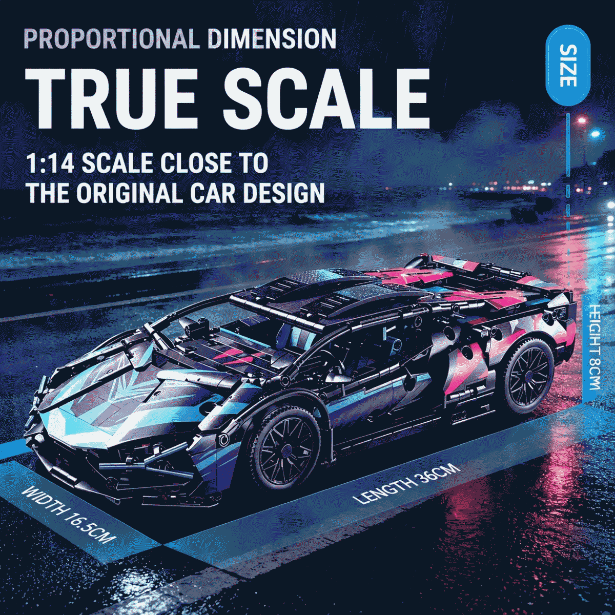 Cyber Porsche 911 Bugatti remote control racing car building block car sports car assembled model boy's toy