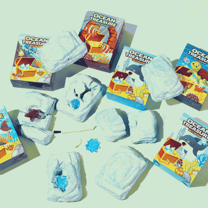 Ancient treasure hunting, archaeological excavation toys, children's gem and treasure digging, dinosaur egg fossils, educational handicrafts