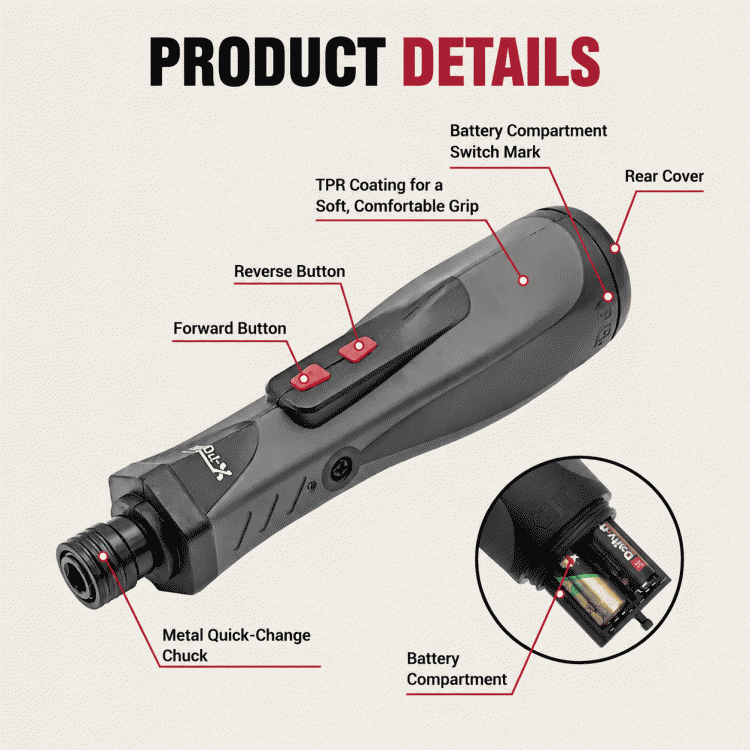 Hot-selling 6V dry-cell electric screwdriver and household blender