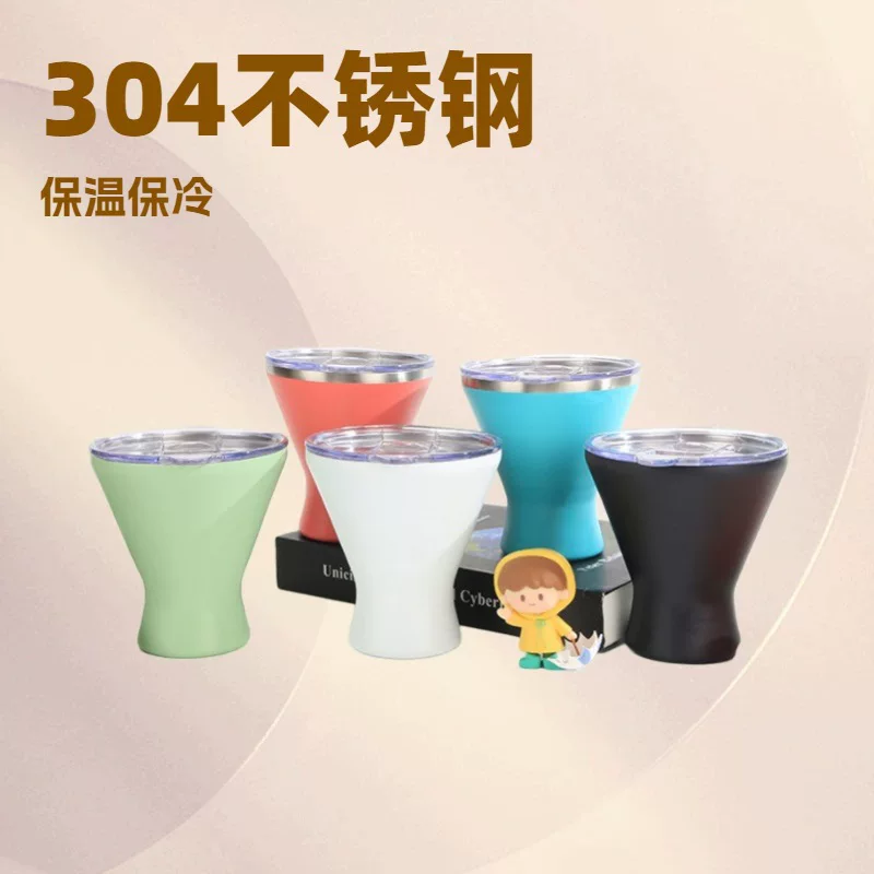Wholesale of new cross-border 304 stainless steel water cups, 10oz insulated and chilled ice cups, car insulated cups and coffee cups