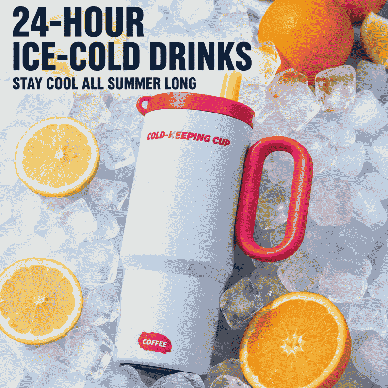 The Bingba Cup is a large-capacity, high-appearation-level insulated cup for women, custom-made 316 stainless steel, with a light luxury and high-end feel