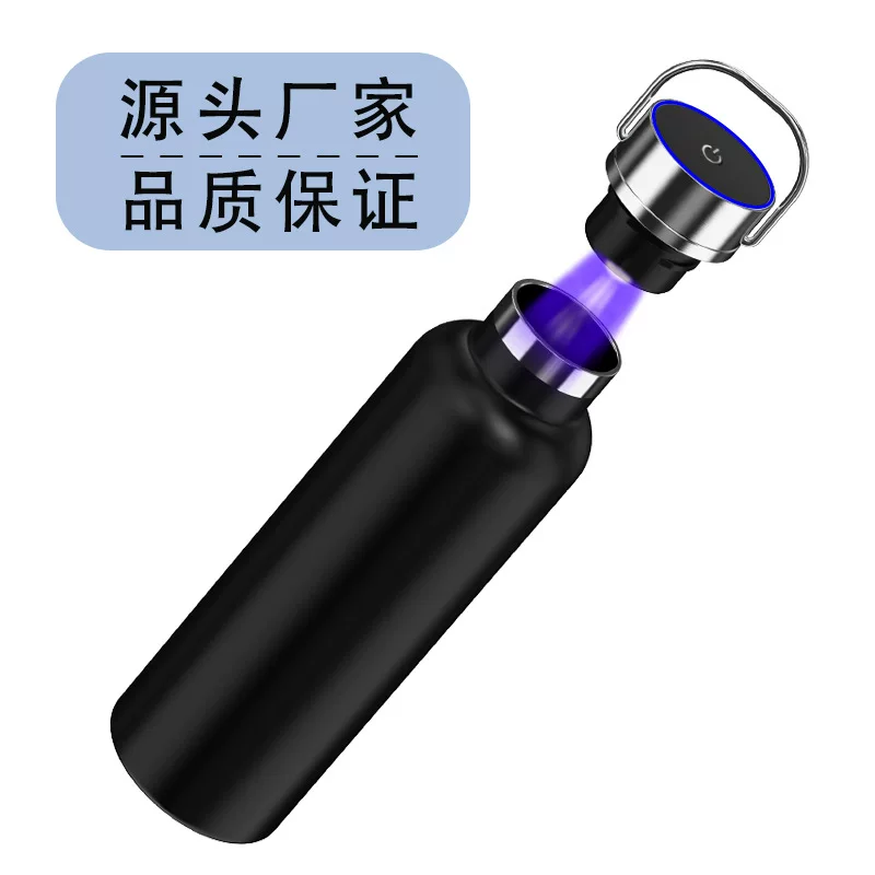 Cross-border UV ultraviolet sterilization cup, American large-mouth insulated cup, sports water bottle, large-capacity 304 stainless steel water bottle