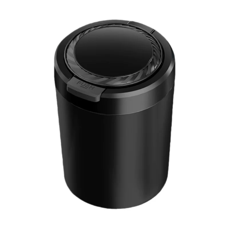 A multi-functional automatic lid opening, smoke extinguishing, dust collection and sealing portable and high-end automotive product for car ashtrays to prevent dust from flying
