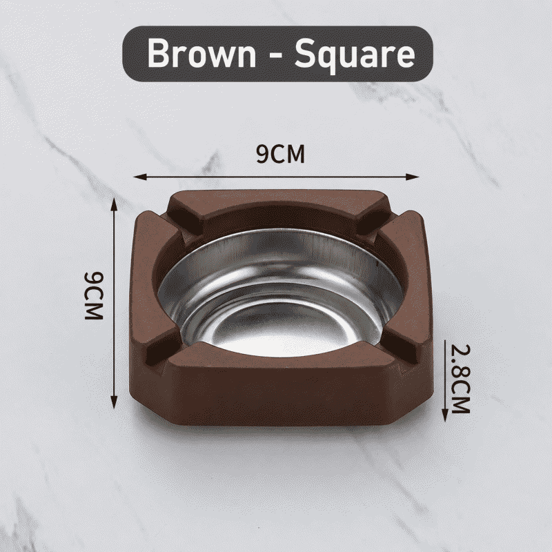 Ashtray stainless steel cute square starfish household hotel creative thick anti-fall large ashtray