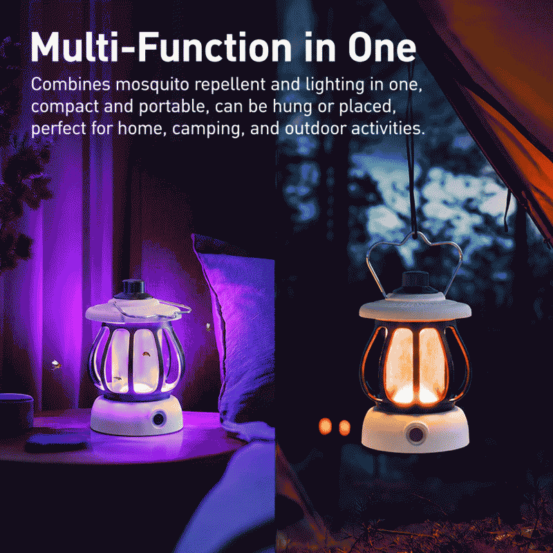 New mosquito killer lamp, suitable for household, outdoor, mother and baby use, silent mosquito lure lamp, three-in-one mosquito killer camping lighting lamp