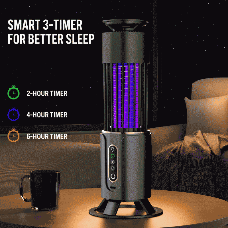 Motor suction mosquito killer lamp, household outdoor portable USB charging, handheld mosquito eliminator