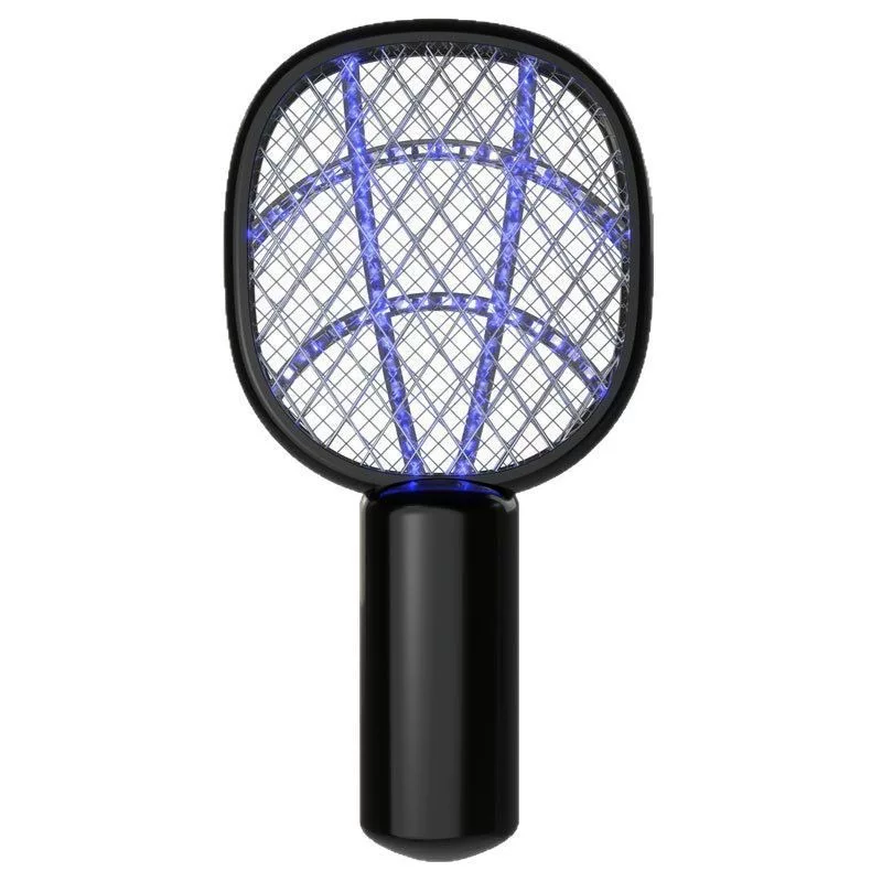 New electric mosquito swatter, USB charging, handheld standing, powerful household mosquito killer, fly swatter, mosquito trap