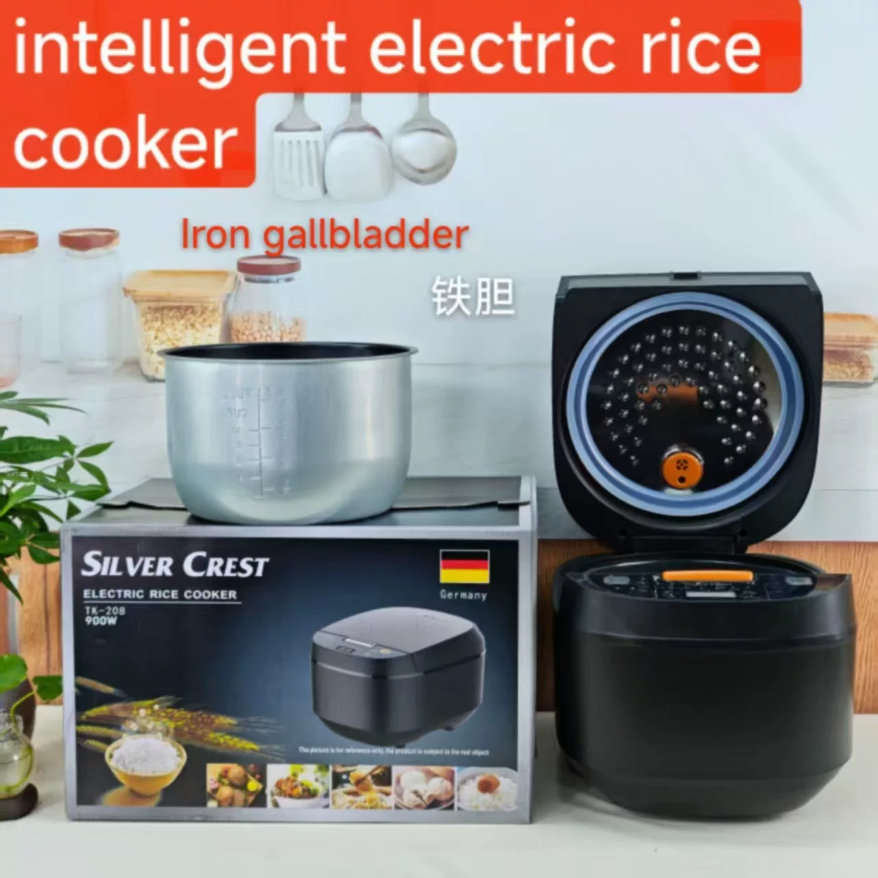Cross-border factory direct sales of 5L smart timing household Rice cooker, non-stick rice cooker