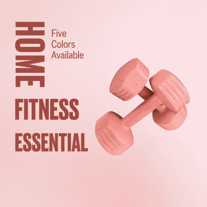 New dumbbells for women, fitness at home, environmental protection, children's yoga, kettlebell style, weight loss, small dumbbells, color dumbbells, men