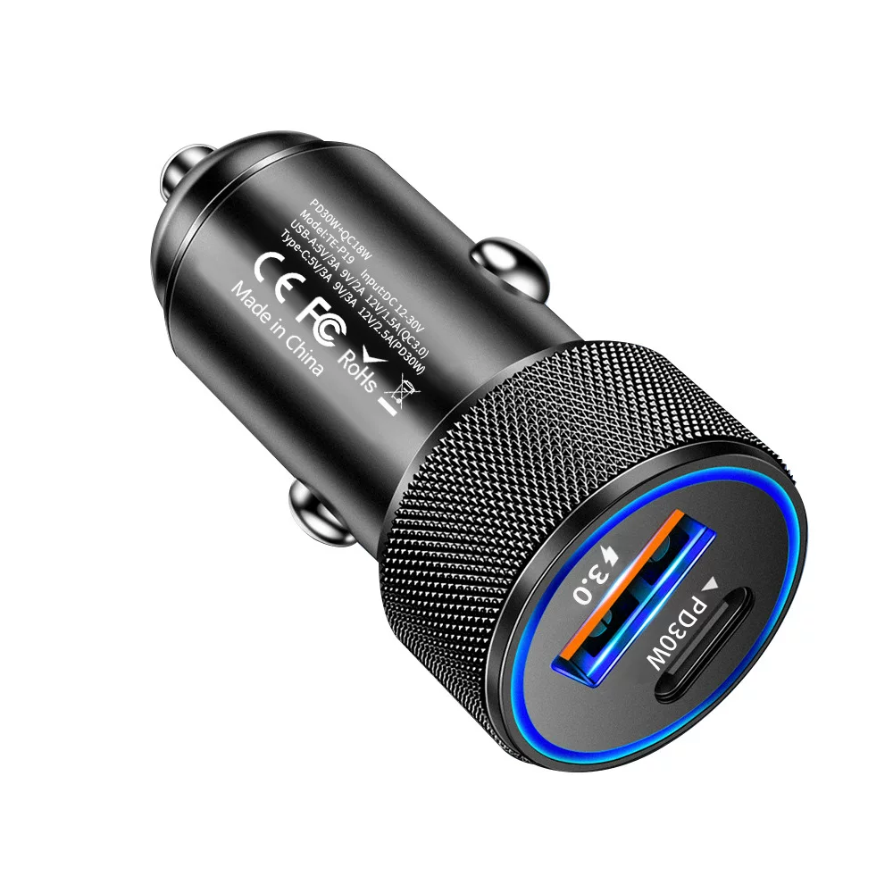 The car charger is super fast charging at 48W and fast charging at the same time. It is a special cigarette lighter for cars with a plug for car charging