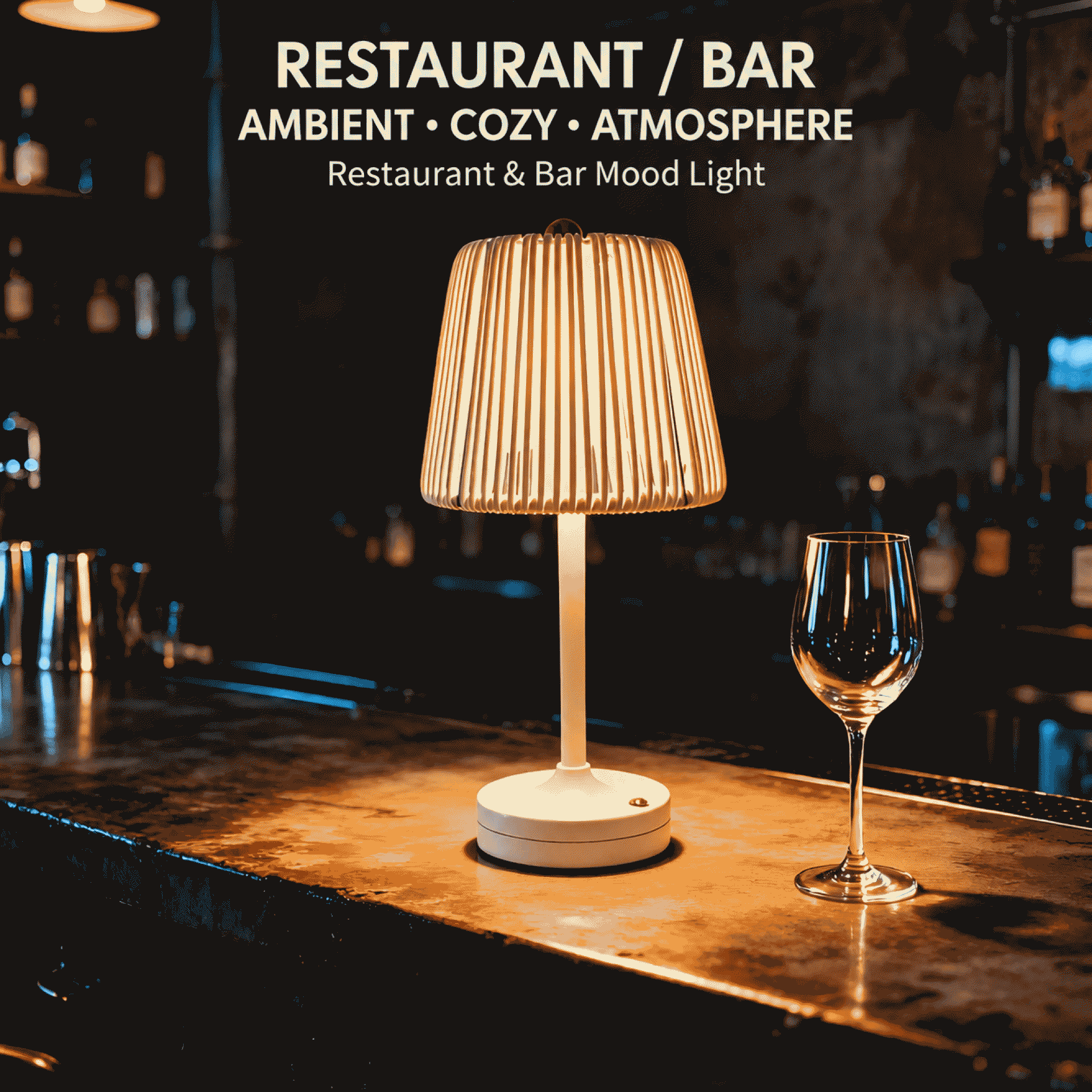 Popular rattan outdoor table lamp, perfect for restaurants and bars, with charging function, Nordic style atmosphere decoration lamp
