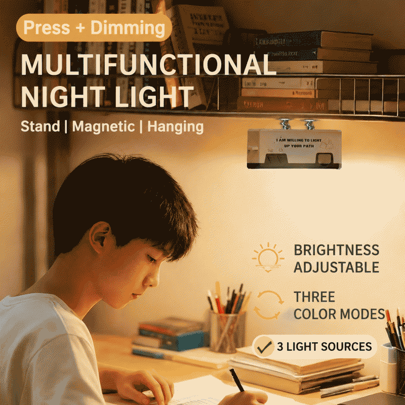 Magnetic suction night light USB charging portable stall emergency household multi-function lighting table lamp