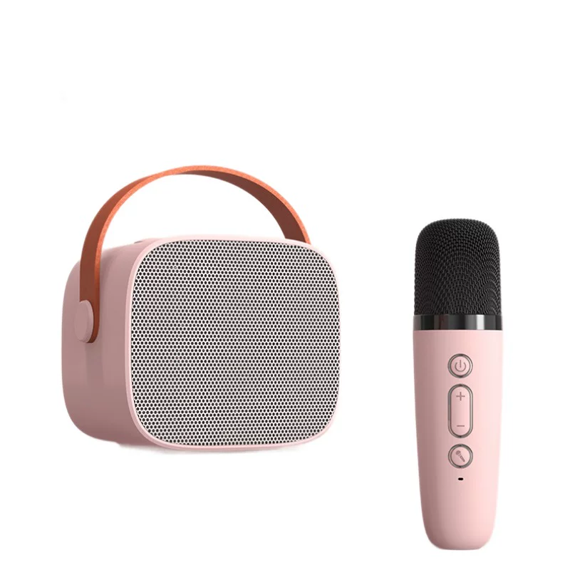 Cross-border mini Bluetooth speaker, portable outdoor karaoke microphone speaker with microphone, new subwoofer speaker