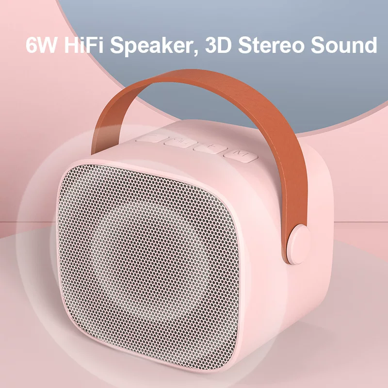 Cross-border mini Bluetooth speaker, portable outdoor karaoke microphone speaker with microphone, new subwoofer speaker