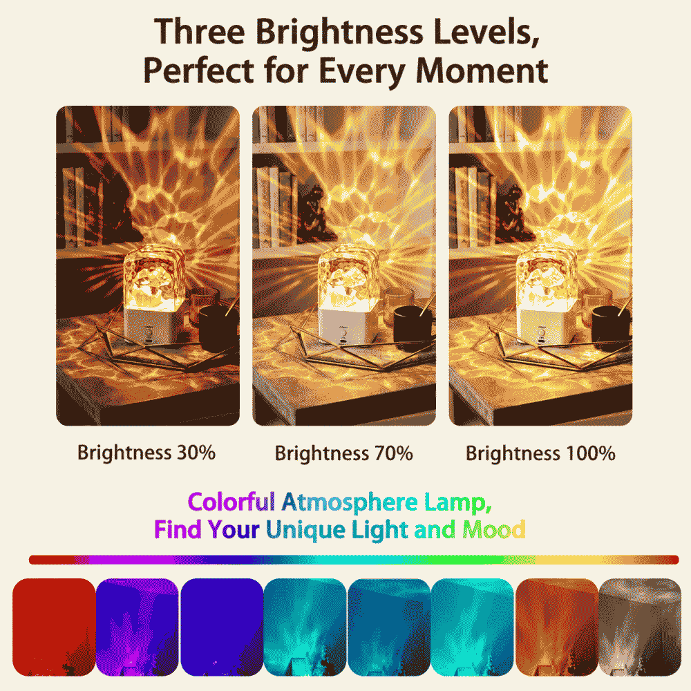 New water ripple Bluetooth sound tabletop subwoofer bedroom bedside atmosphere light speaker