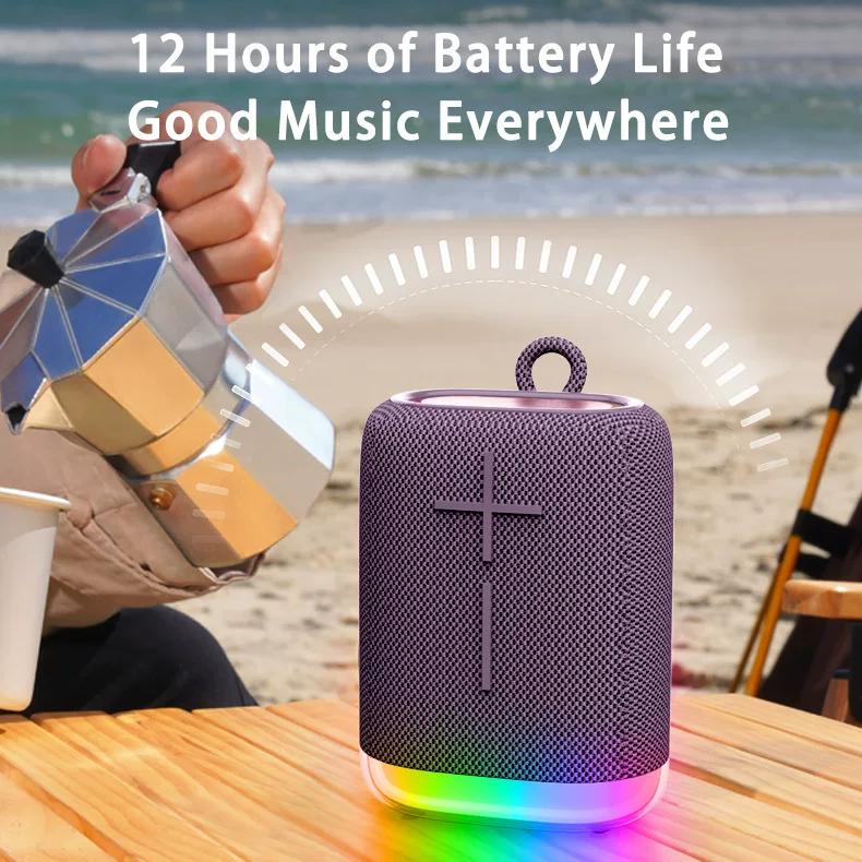 Wholesale of new cross-border Bluetooth speakers, small, high-quality, high-power subwoofers, outdoor portable camping speakers