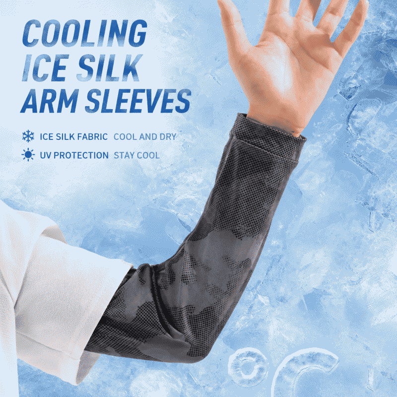 Rugged ice sleeve sun protection gloves, summer sleeve covers, UV-resistant hand sleeves, ice silk sleeve covers, cool cycling and fishing sleeve covers