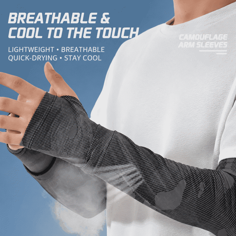 Rugged ice sleeve sun protection gloves, summer sleeve covers, UV-resistant hand sleeves, ice silk sleeve covers, cool cycling and fishing sleeve covers