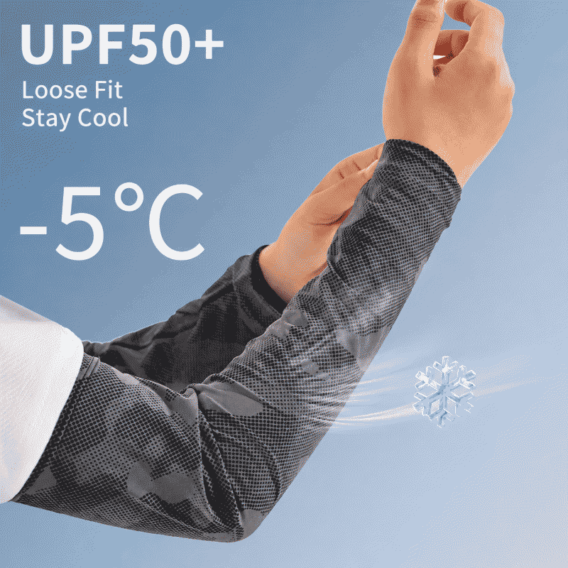 Rugged ice sleeve sun protection gloves, summer sleeve covers, UV-resistant hand sleeves, ice silk sleeve covers, cool cycling and fishing sleeve covers