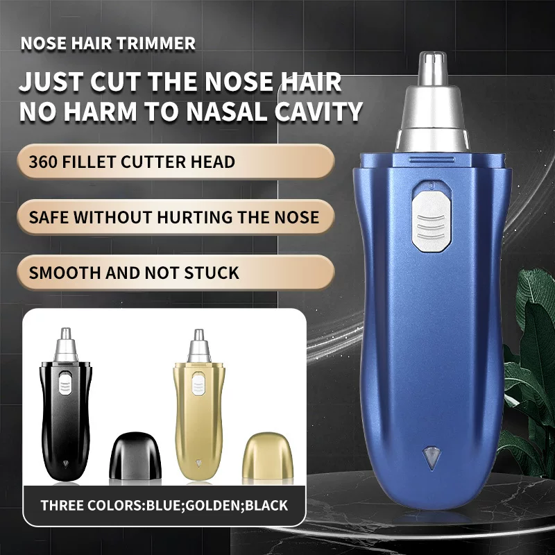 Cross-border exclusive electric nasal hair trimmer mini portable USB charging men's safe nasal hair trimmer CX-D8