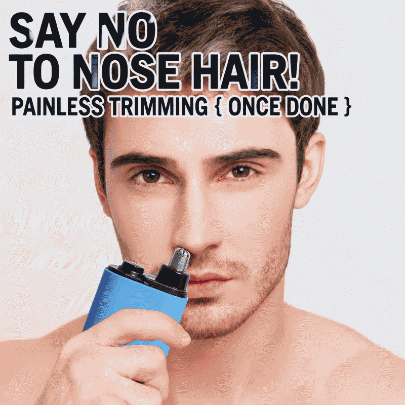 Electric nose hair trimmer for women, mini nose hair trimmer, rechargeable, male blade head, washable