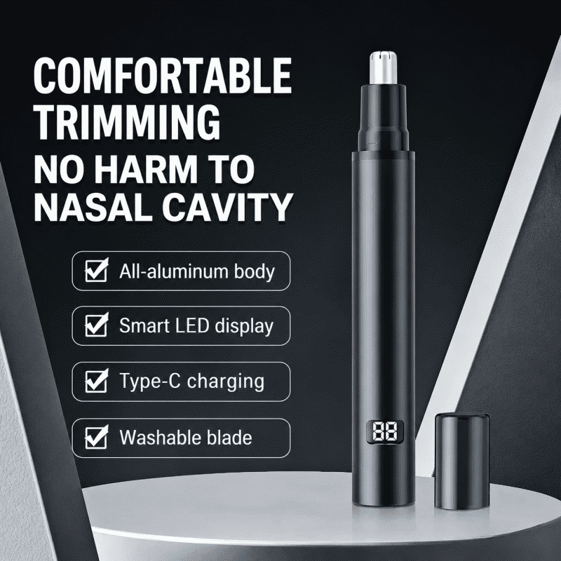 Nose hair trimmer, men's electric shaver, nose hair trimming tool, women's nostril scissors, nose hair cutter, nostril hair removal tool