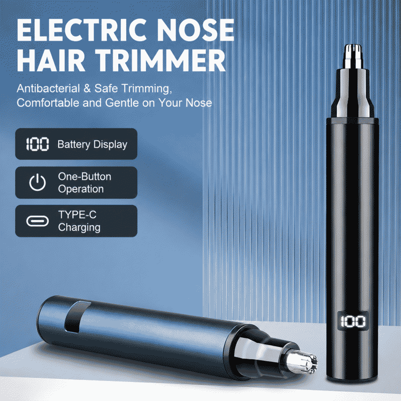 Nose hair trimmer, men's electric shaver, nose hair trimming tool, women's nostril scissors, nose hair cutter, nostril hair removal tool