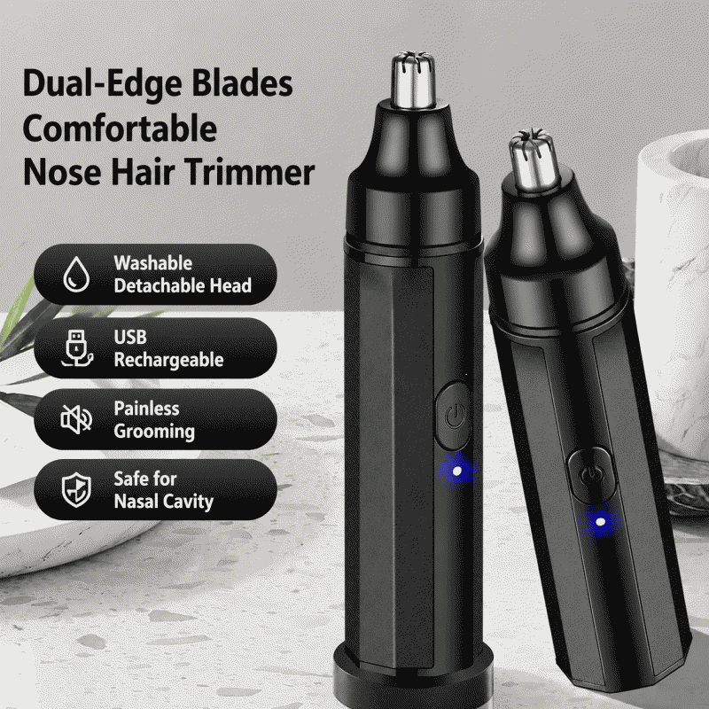Nose hair trimmer, electric nose hair clipper for men, portable and rechargeable, a must-have tool for shaving nose hair, nose hair grooming tool