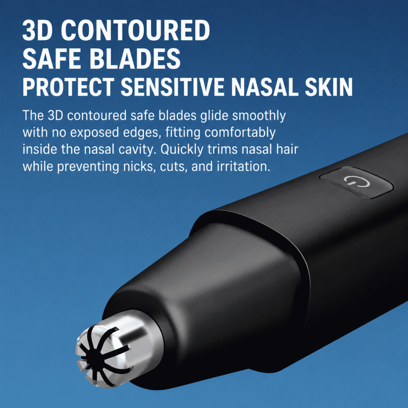 Electric nose hair trimmer for men, rechargeable, fully automatic scissors for both men and women, nose hair trimmer for women
