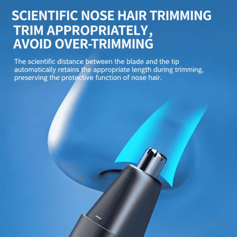 Electric nose hair trimmer for men, rechargeable, fully automatic scissors for both men and women, nose hair trimmer for women