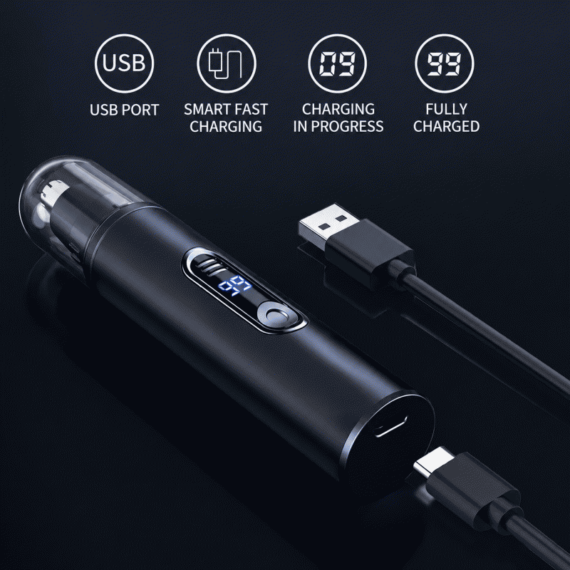 New product: LED digital display nose hair trimmer, electric men's nose hair clipper, nose hair razor, type-c