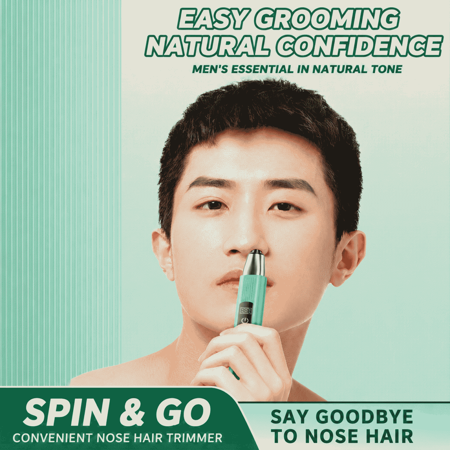 Electric nose hair trimmer for men, shaving nose hair trimmer for women, rechargeable stainless steel nose hair trimming tool