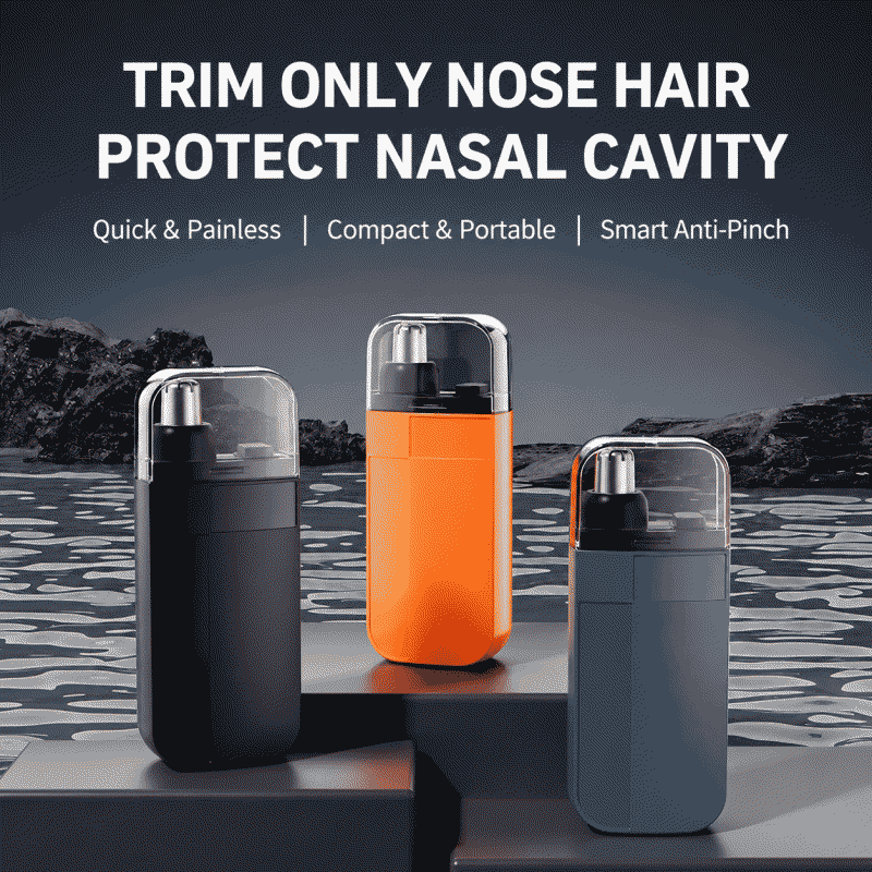 Electric nose hair trimmer, rechargeable, men's trimmer, small nose hair shaver, nose hair clipper, washable