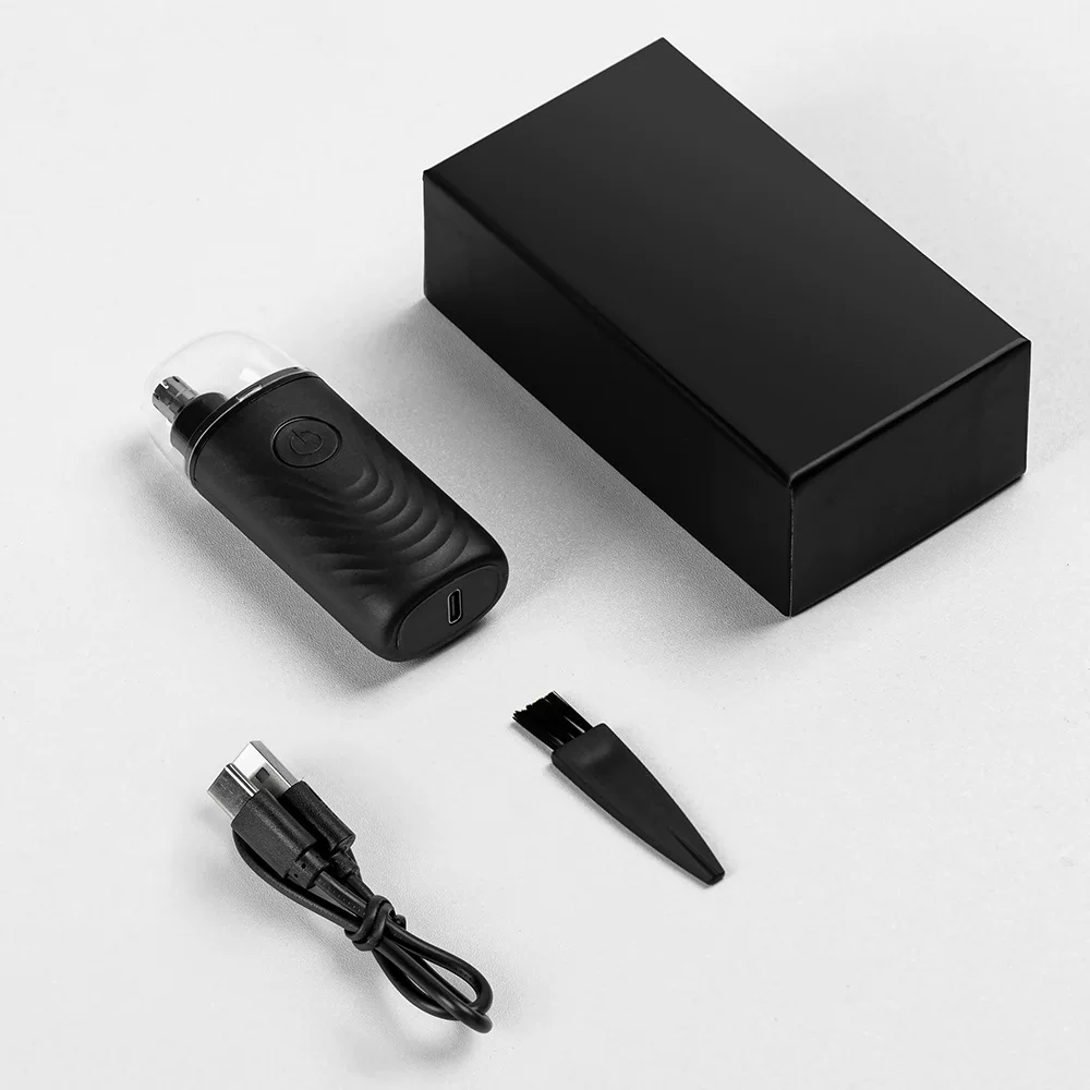 Cross-border bestseller Type-C men's nasal hair trimmer, convenient nasal hair trimmer, mini waterproof electric nasal hair repair device