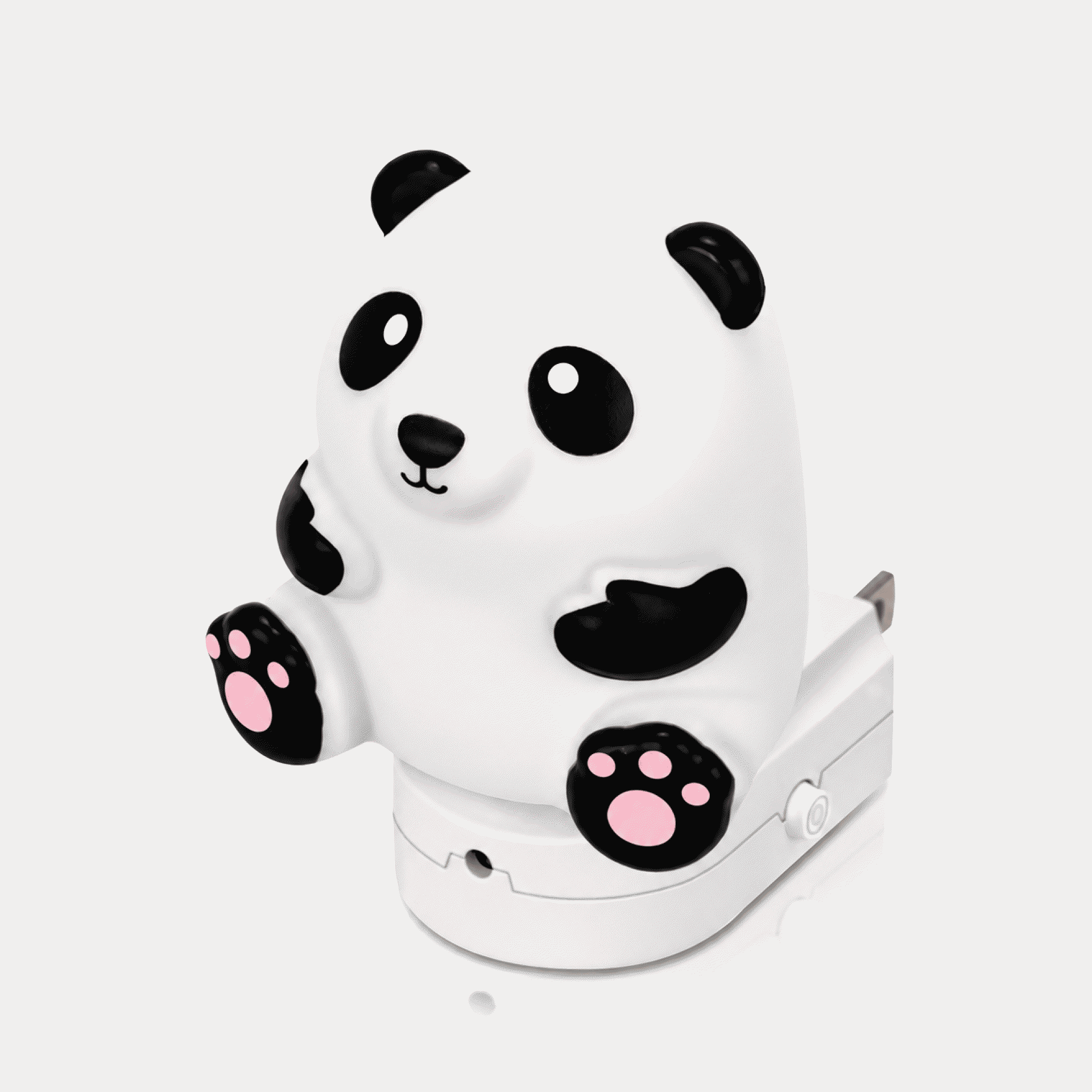 RGB color light night light GY101 plug-in creative small panda vinyl children's bedroom bedside light control sensor light