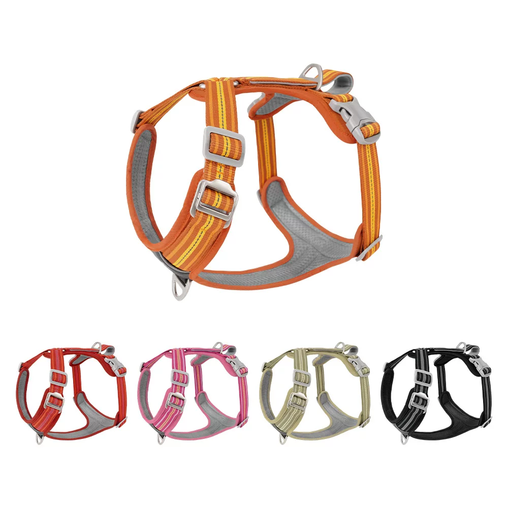 Cross-border dog leashes, explosion-proof pet chest and back straps, outdoor reflective and wear-resistant duplex dog straps, large dog chest and back straps